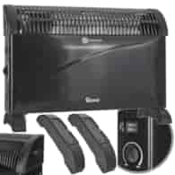 Grzejnik konwektorowy czarny z termostatem 2000W (1)