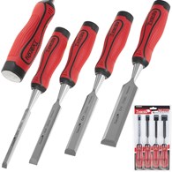 Set of CrV flat chisels for wood 4pcs 10-25mm