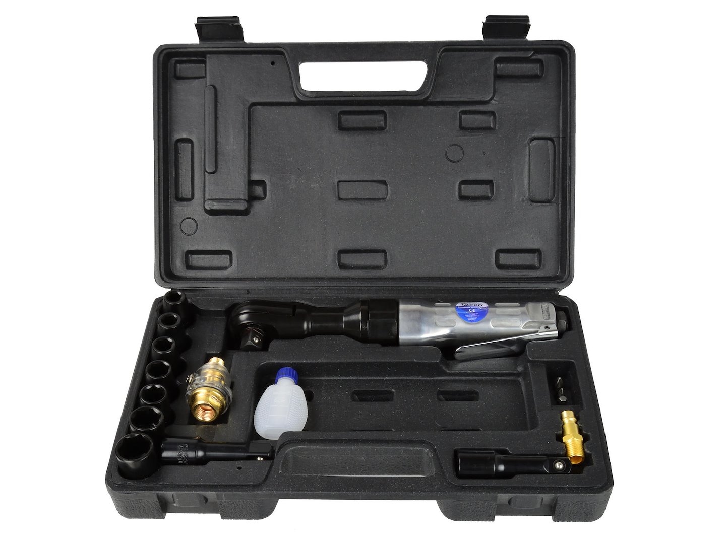 Pneumatická račňa + zásuvky 16 kusov (5)