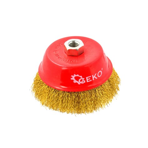 Szczotka druciana czołowa mosiężna 125mm/5  M14(30)