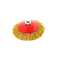 Szczotka druciana obrot.boczna 125mm mosiądz M14(60)