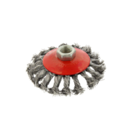 Bevel Twisted Knot Steel Wire Brush M14 100mm