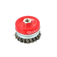 Steel Twisted Knot Wire Cup Brush 75mm M14 + band