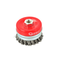 Steel Twisted Knot Wire Cup Brush 75mm M14 + band