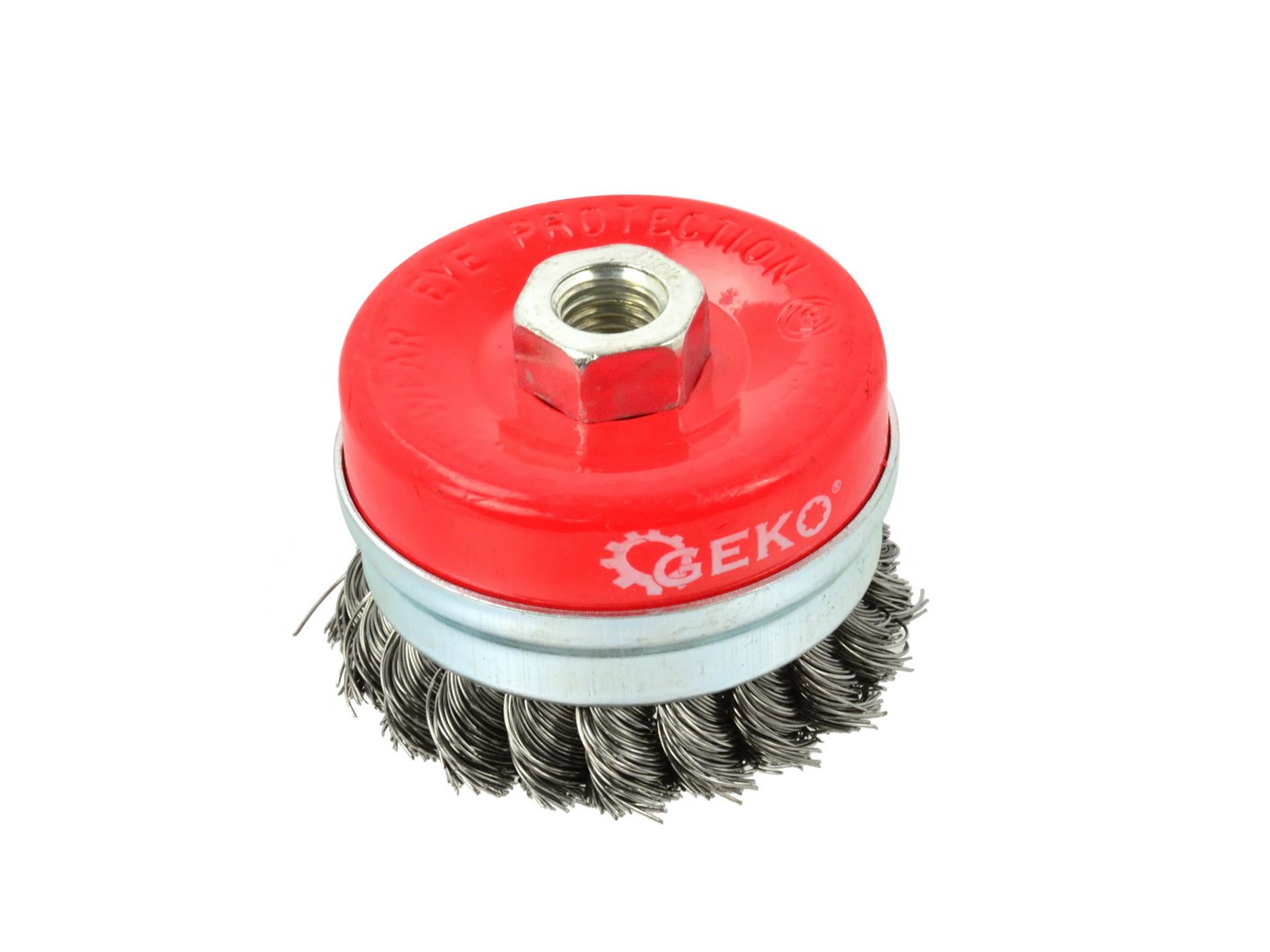 Steel Twisted Knot Wire Cup Brush 75mm M14 + band