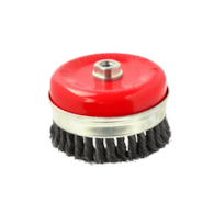 Steel Twisted Knot Wire Cup Brush 125mm M14 + band