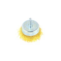 Brass Coated Steel Wire Cup Brush 75mm for Drills 6mm