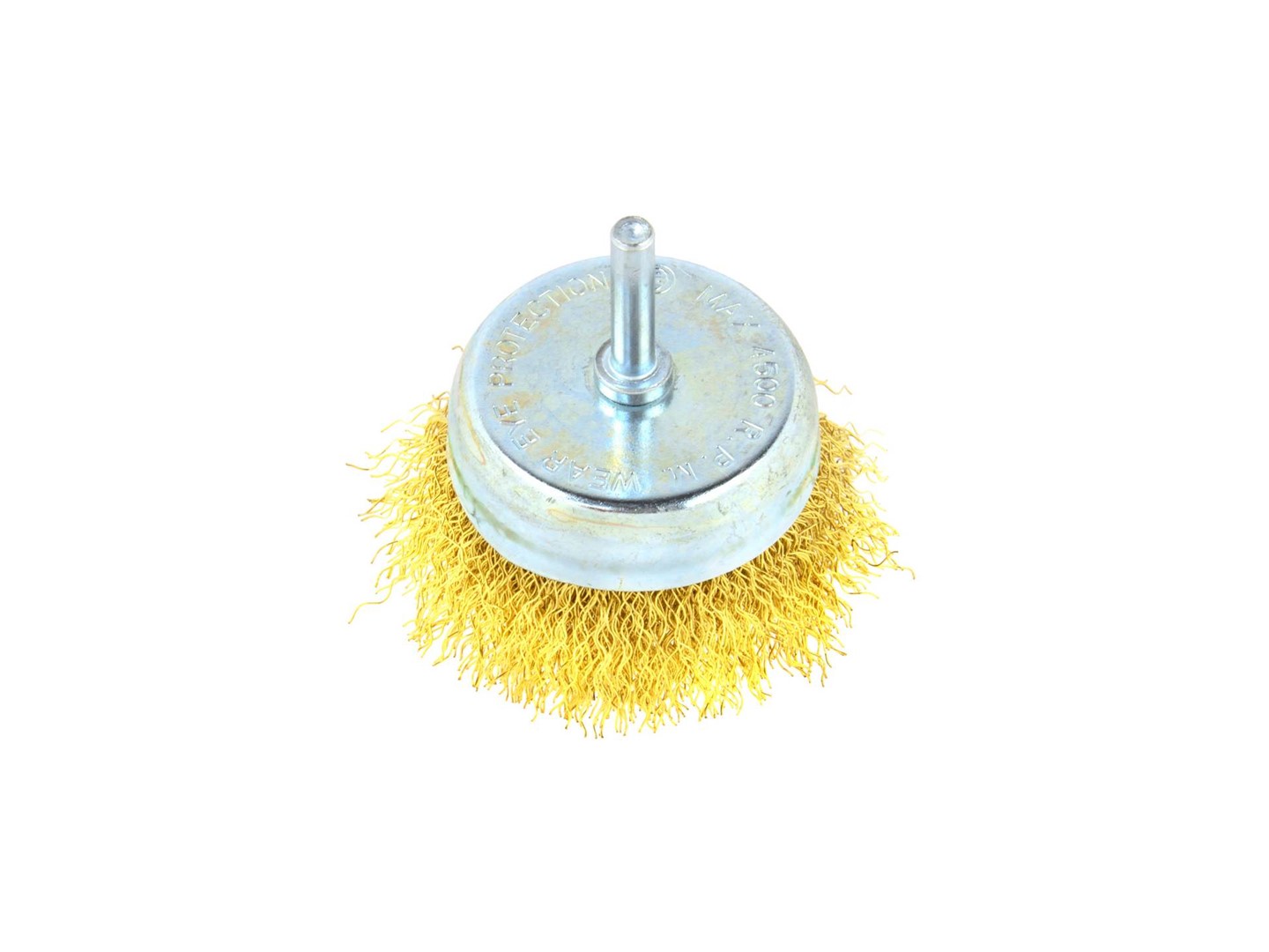 Brass Coated Steel Wire Cup Brush 75mm for Drills 6mm