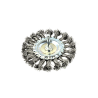 Bevel Twisted Knot Steel Wire Brush 100mm for Drills 6mm