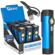 Latarka wielofunkcyjna z magnesem + UV LED COB 5W 2000mAh 300lm IP54 – kartonik wystawowy (12/96)