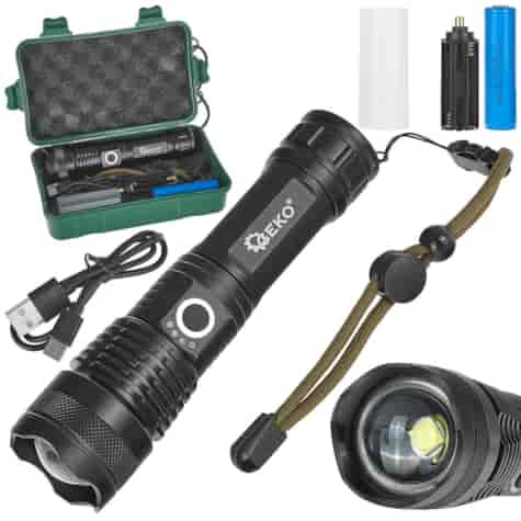 Latarka taktyczna LED XHP50 15W 1800mAh 1500lm IPX3 (30)
