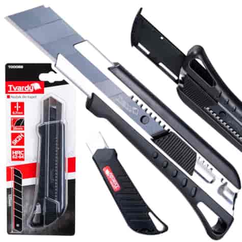 Nożyk do tapet 125x25x0.7mm SK2H TVARDY (10/60)