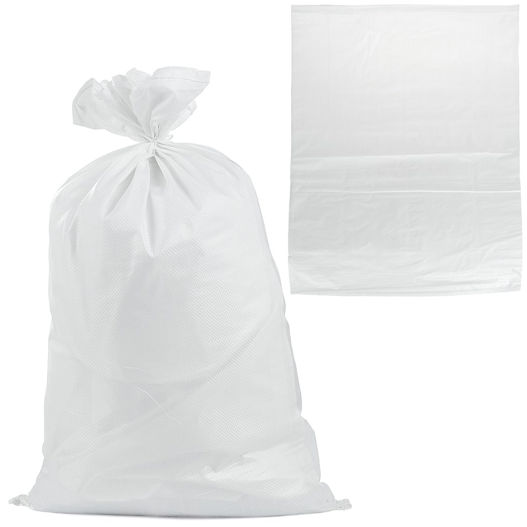 Woven polypropylene bag 65x105cm 50kg /White