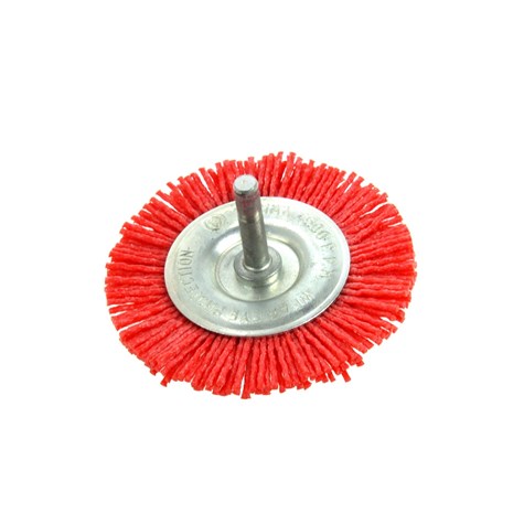 Nylon Filament Wheel Brush 75mm for Drills 6mm