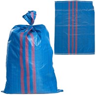 Woven polypropylene bag 50x80cm 30kg /Blue&red