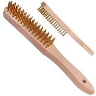 4-row wire brush rust removal (wooden handle)