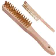 4-row wire brush rust removal (wooden handle)