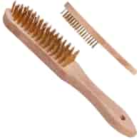 5-row wire brush rust removal (wooden handle)