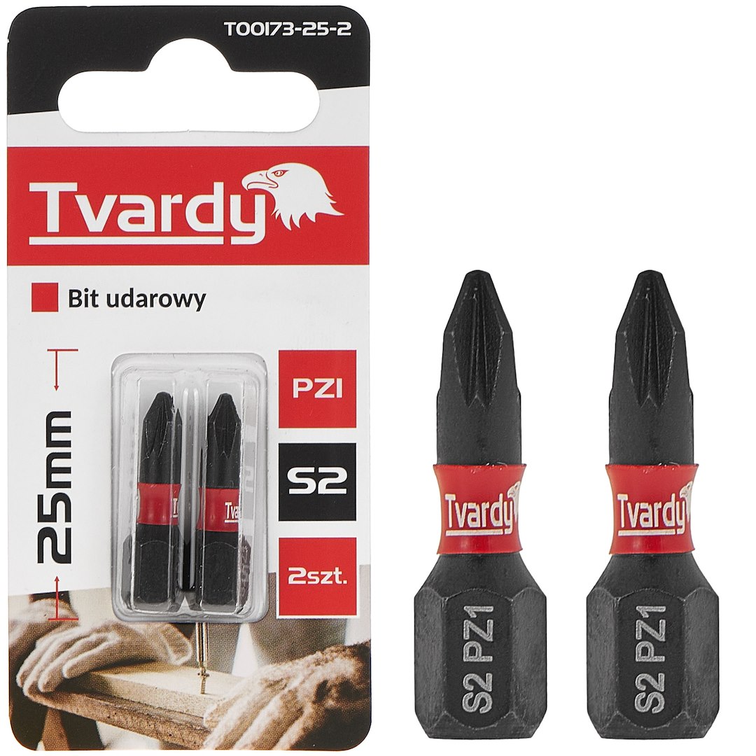 Trieciena skrūvgrieža uzgalis PZ1 25mm S2