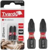 Impact screwdriver bit PZ2 25mm S2