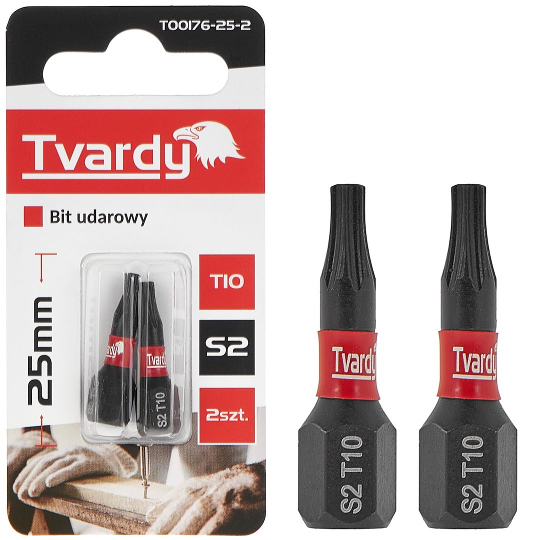 Trieciena skrūvgrieža uzgalis T10 25mm S2