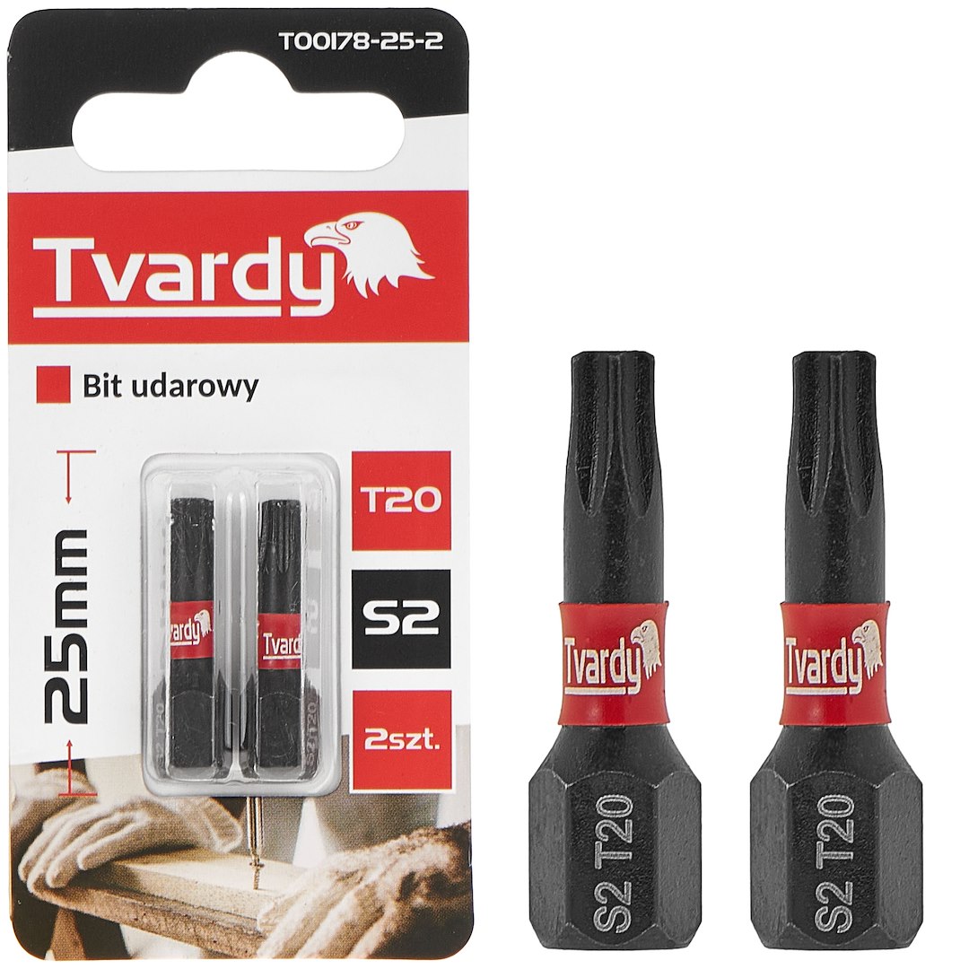 Trieciena skrūvgrieža uzgalis T20 25mm S2