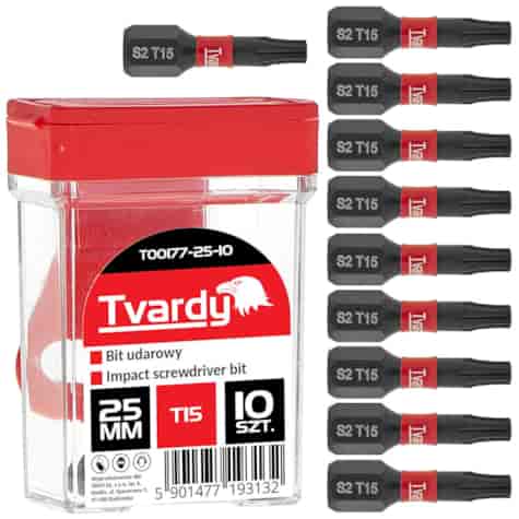 Bit udarowy T15 25mm S2 – box (10/120)