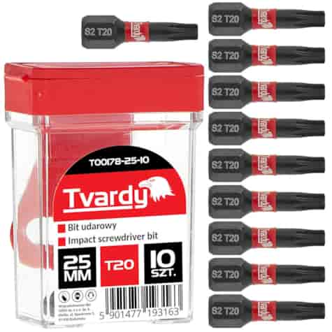 Impact screwdriver bit T20 25mm S2 – box