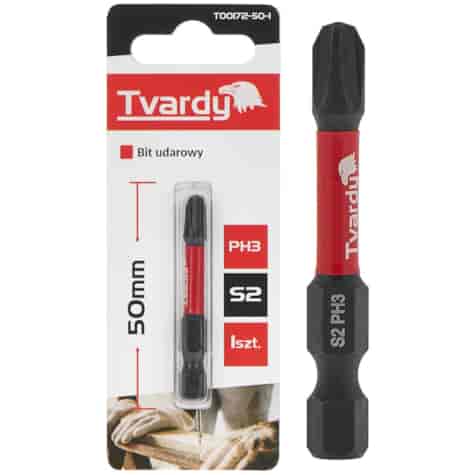 Impact screwdriver bit PH3 50mm S2