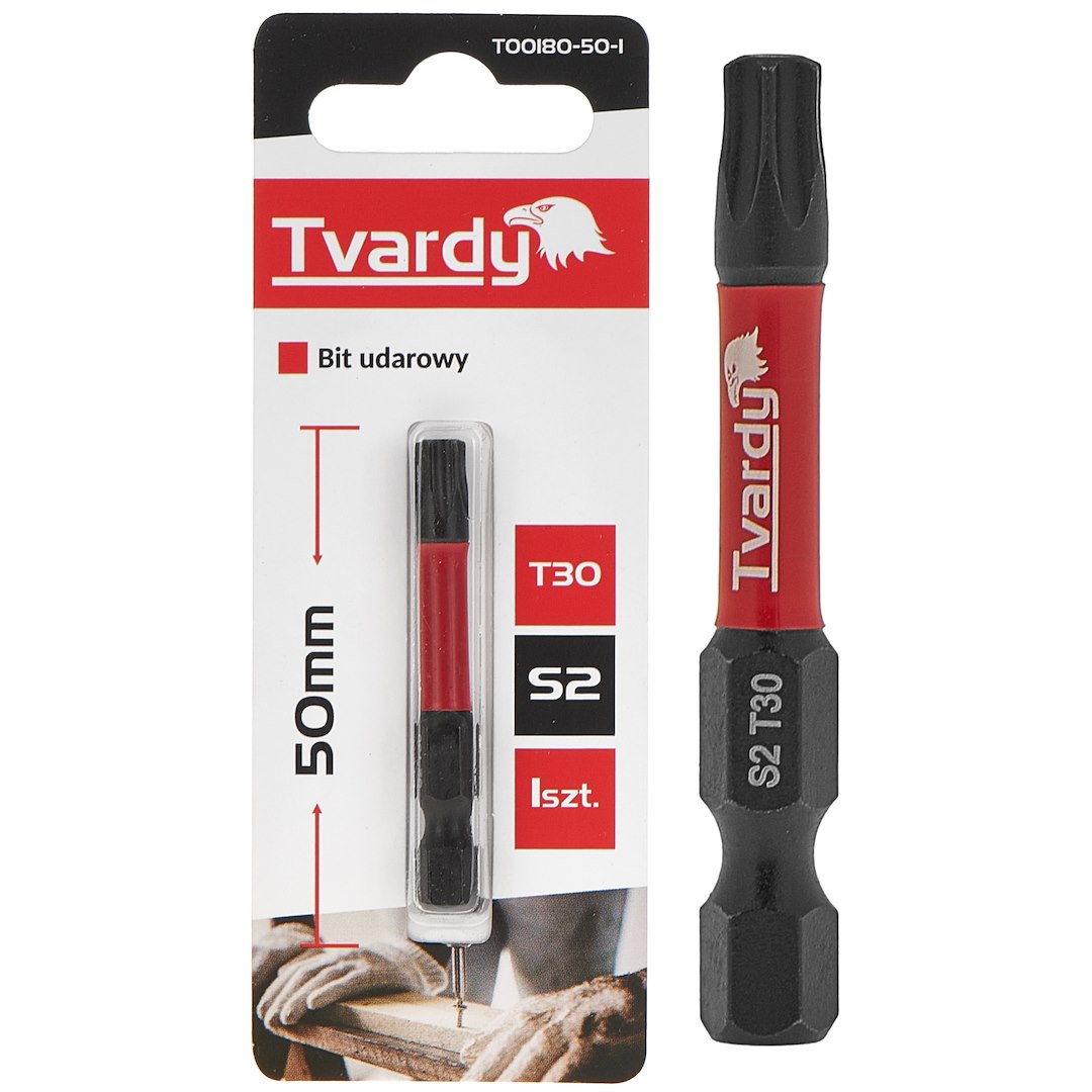 Trieciena skrūvgrieža uzgalis T30 50mm S2