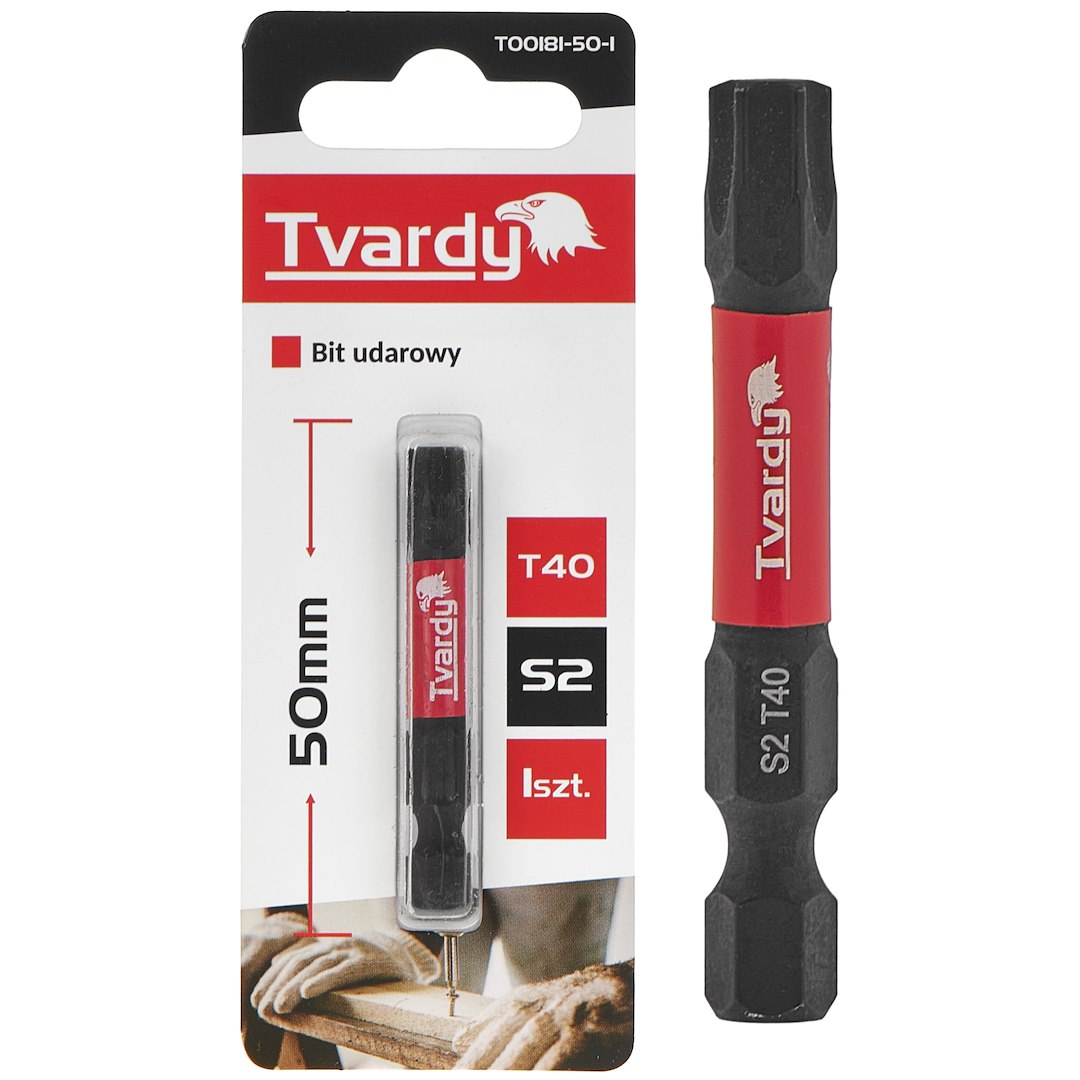 Trieciena skrūvgrieža uzgalis T40 50mm S2