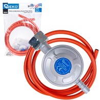 Propane butane gas connection set – regulator, hose clamps and 2m hose