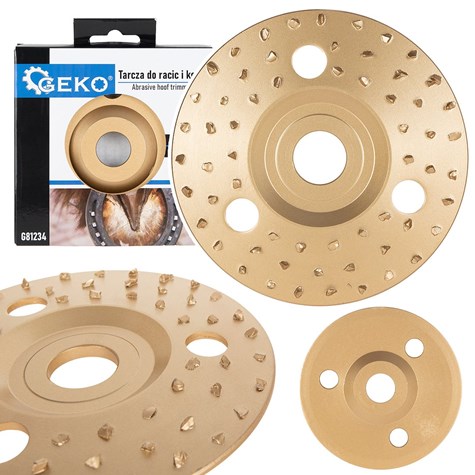 Abrasive hoof trimming disc 125 mm (medium grit)