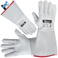 Goat leather long welding gloves