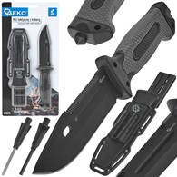 Tactical knife 275/135mm with holster BLACK SURVIVAL SERIES