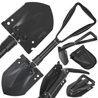 5in1 tactical folding shovel BLACK SURVIVAL SERIES