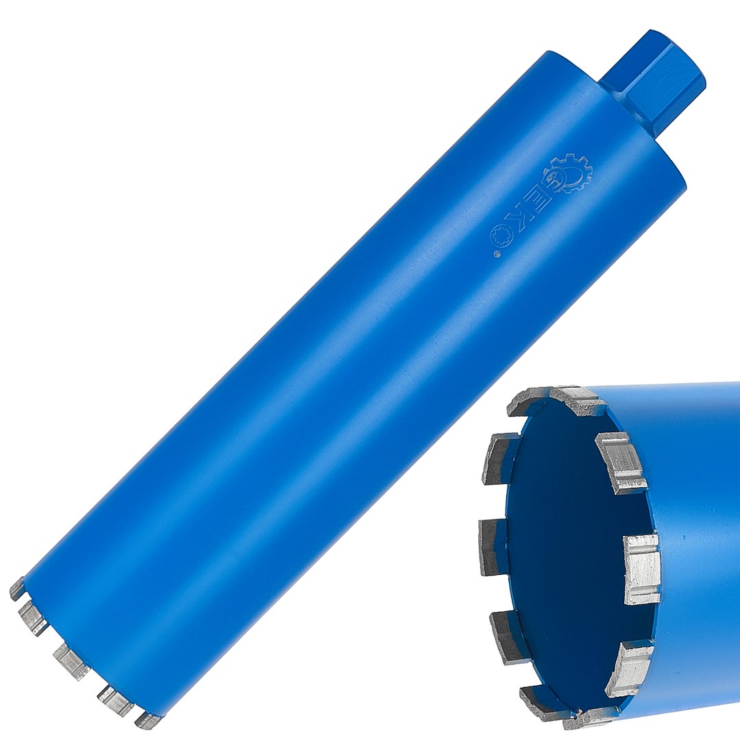 Diamond crown drill bit 112x10x450mm 10T 1.1/4"