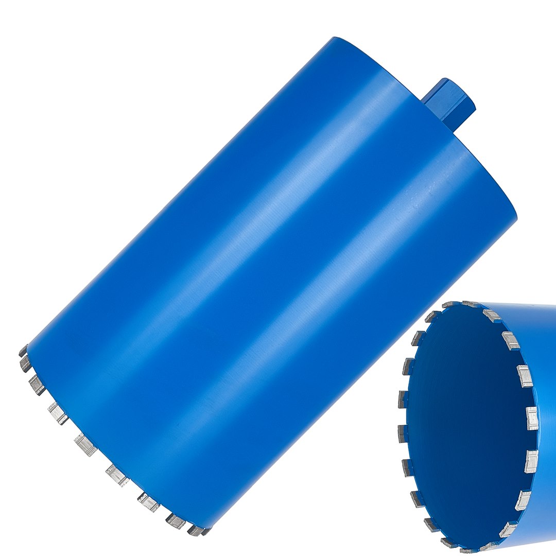 Wiertło diamentowe koronowe do wiertnicy na sucho i mokro 250x10x450mm 20T 1.1/4″ (1)