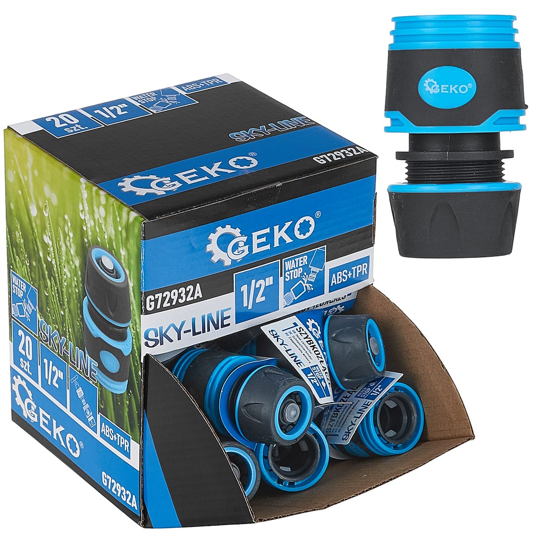 1/2" waterstop hose connector SKY-LINE series – display box