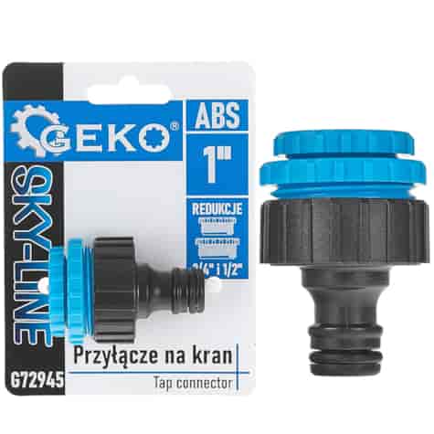 Przyłącze na kran 1  z redukcjami 3/4  i 1/2  SKY-LINE (240)