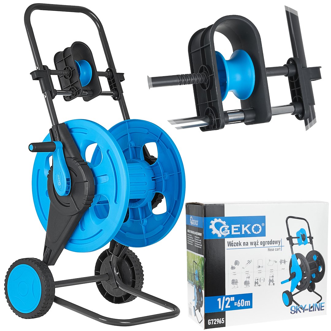 Wózek z prowadnicą na wąż ogrodowy 1/2″=60m  SKY-LINE (4)