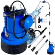 Submersible barrel rainwater pump with floater 400W