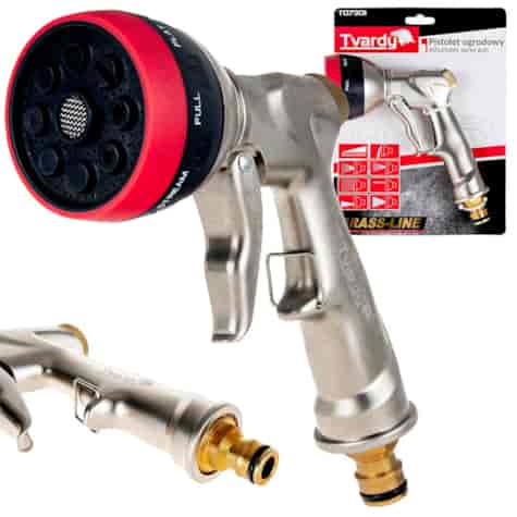 8-function adjustable spray gun BRASS-LINE series