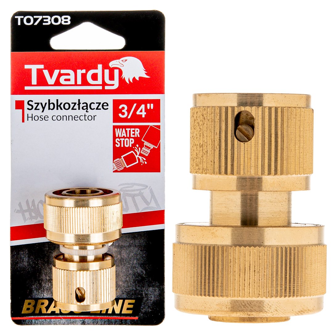 3/4" waterstop hose connector BRASS-LINE series