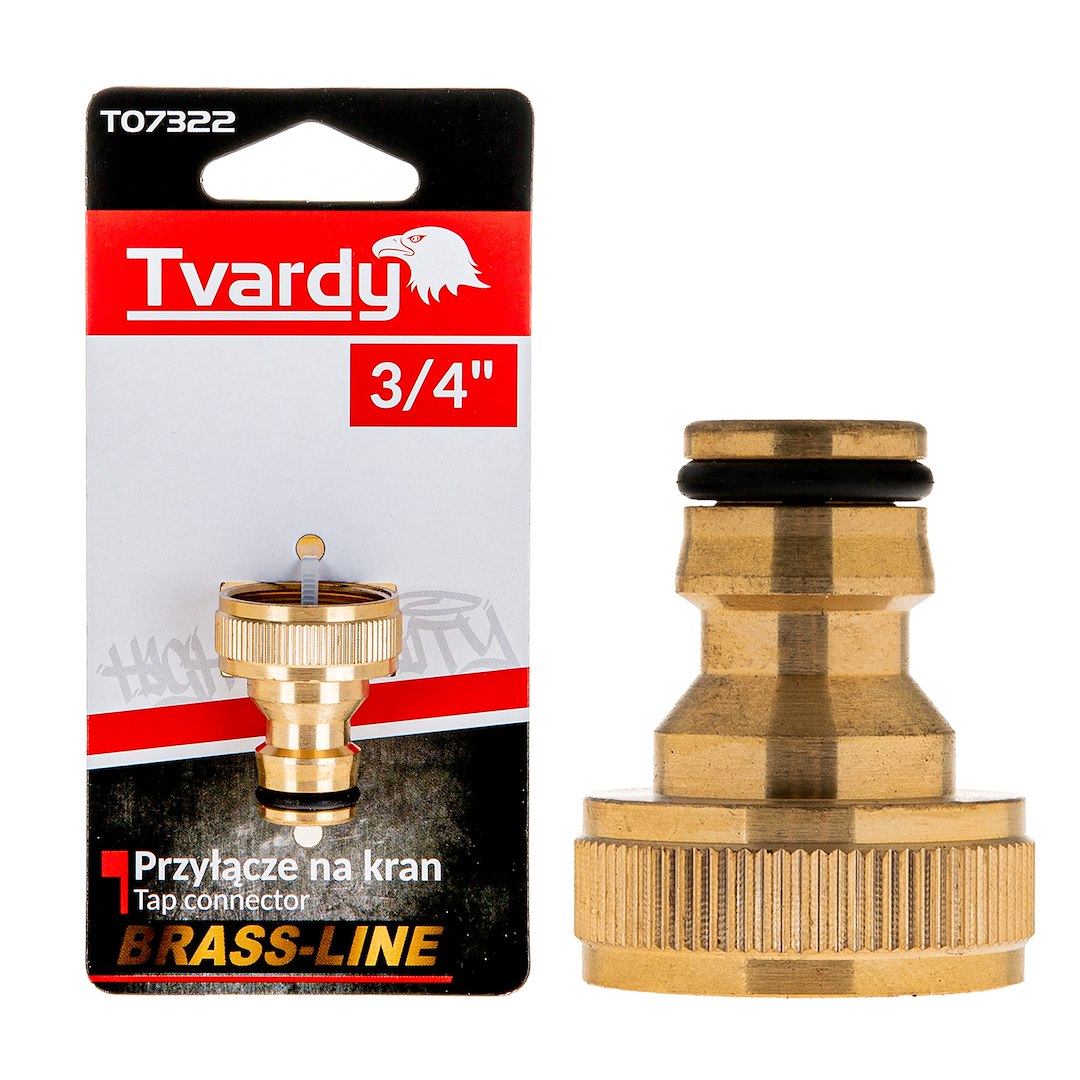3/4" tap connector BRASS-LINE series