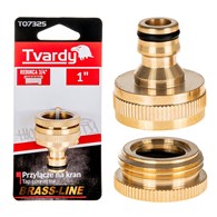 1  tap connector with 3/4  reducer BRASS-LINE series