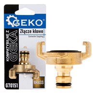 Brass connector compatible with GEKA connector with quick connector