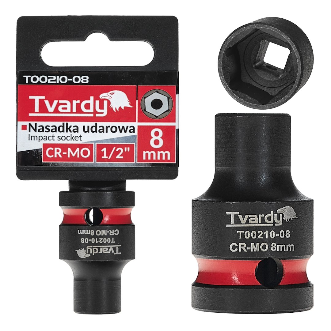 Trieciena ligzda 1/2" 6PT 8mm CR-MO