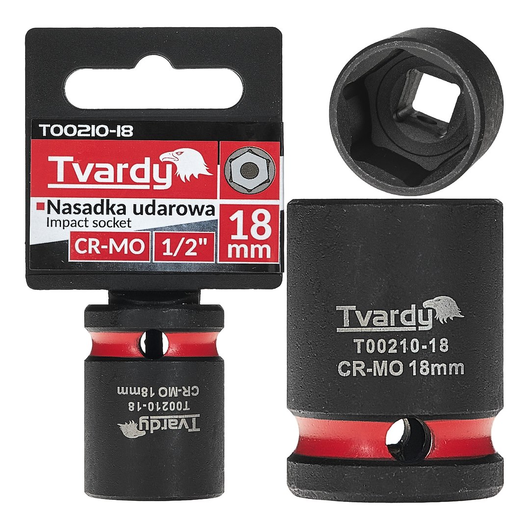 Trieciena ligzda 1/2" 6PT 18mm CR-MO