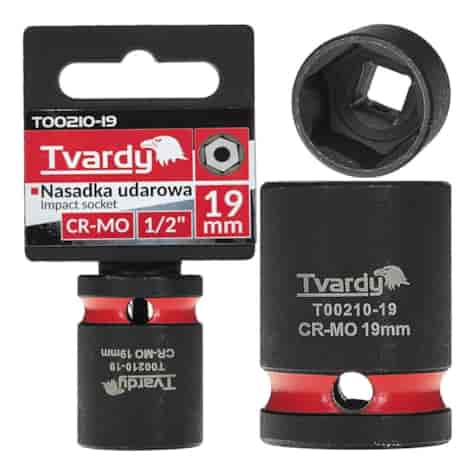 Impact socket  1/2  6PT 19mm CR-MO